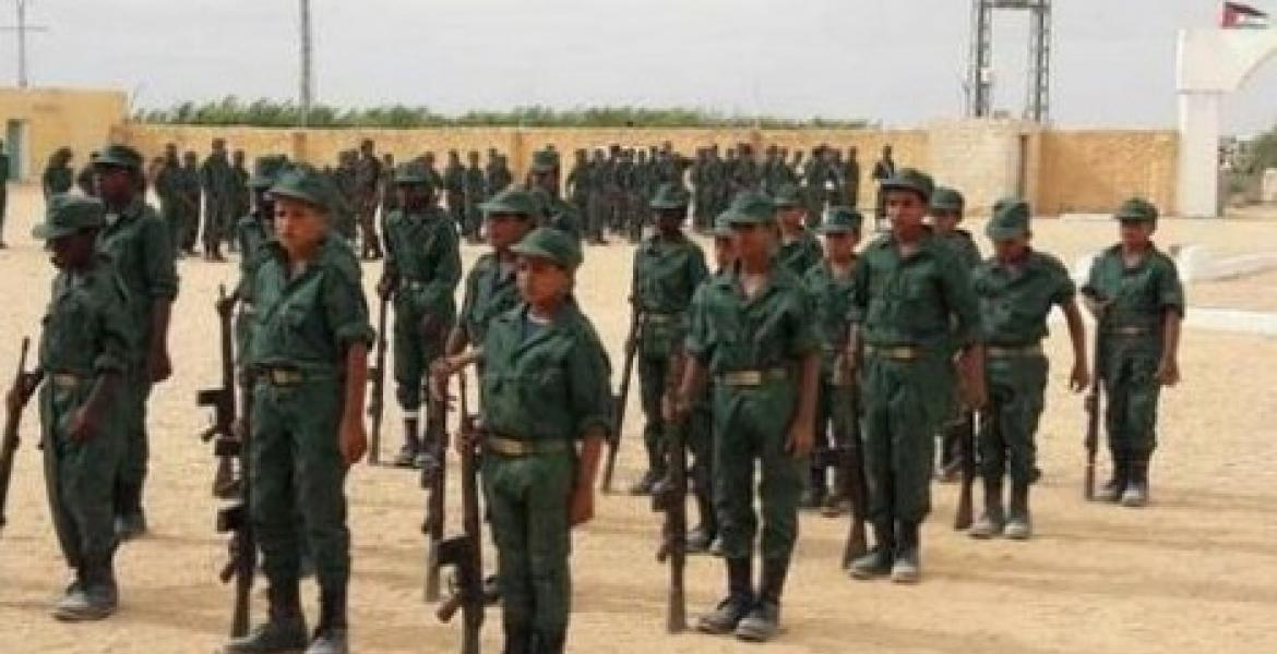 In Algeria, young children are recruited