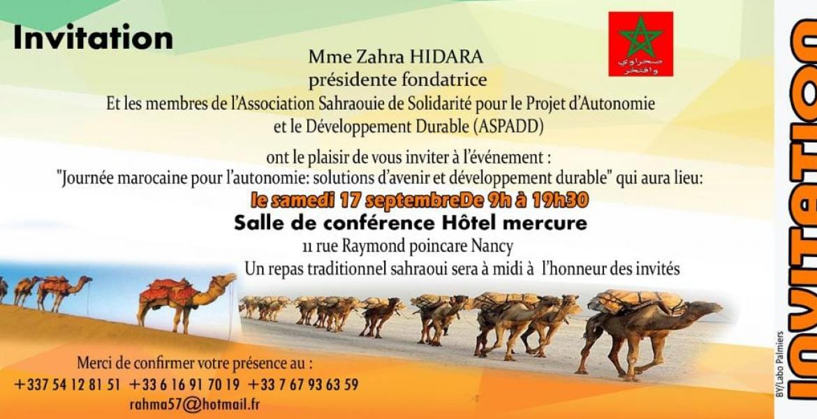 Meeting in France's Nancy Highlights Autonomy Project in Moroccan Sahara